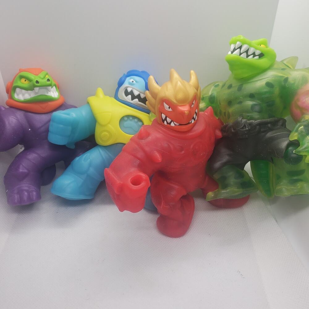 Heroes of Goo Jit Zu Action Figures Lot Set Moose Toys Stretchy Mini Figures